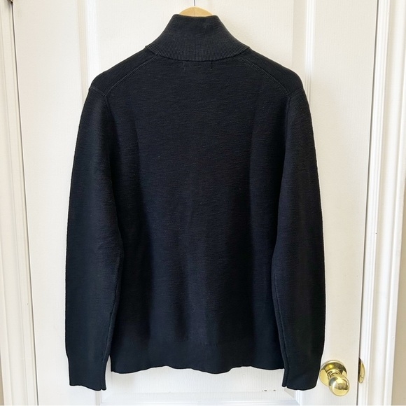 Banana Republic Men's Black Cardigan Cotton Sweater Jacket Size Medium NEW - Picture 4 of 14